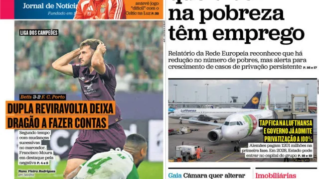 
                    Hoje é notícia: Vivem na pobreza com emprego; GNR confundidos em tiroteio
                