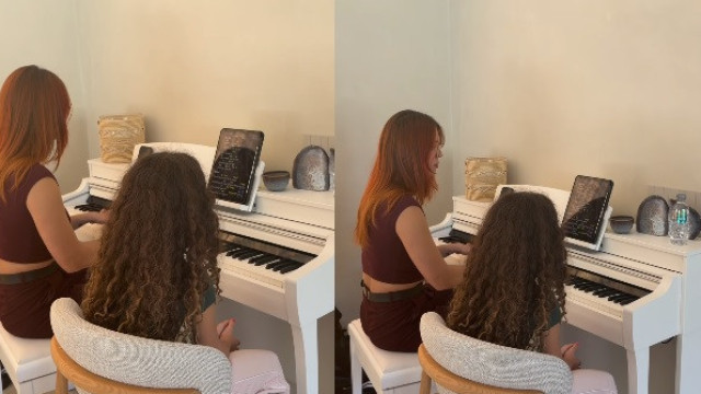 Temos cantora? Georgina mostra filha em aula a cantar Billie Eilish