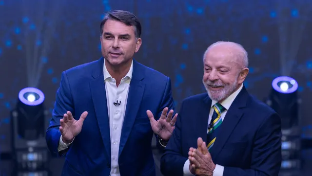Flávio Bolsonaro e Lula continuam em empate técnico: 45% contra 44%