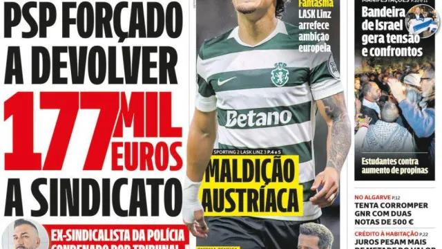 Hoje é notícia: PSP desviou dinheiro; Serviço militar voluntário?