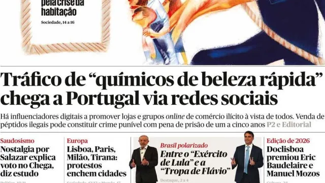 Hoje é notícia: Tráfico de péptidos por cá; Ex-concorrente? 24 processos