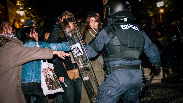 As imagens da ação da PSP sobre os manifestantes em Lisboa e Porto