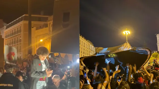 
                    Milhares (e famosos) na rua. Marisa Liz pediu a polícias para se juntarem
                
