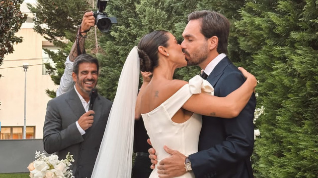 As primeiras imagens do casamento de Arrumadinho e Sara Veloso