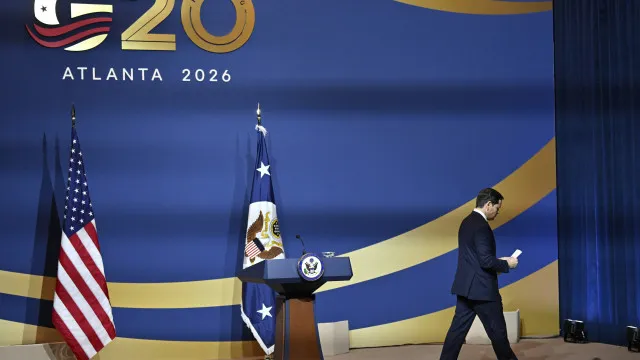 
                    Ministros dos Negócios Estrangeiros do G20 encerram reunião sem consenso
                