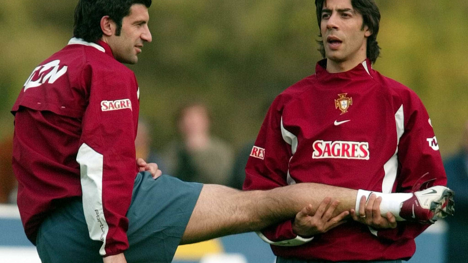 Baía, Figo, CR7... Eis o 'onze' dos melhores com quem Rui Costa jogou