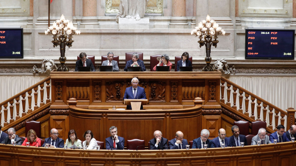 Parlamento: Costa em 15 debates, 307 horas em reuniões plenárias