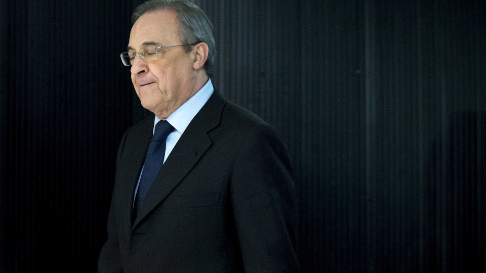 Florentino Pérez vê Superliga Europeia como a "salvação" do Real Madrid