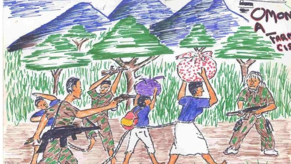 Os desenhos feitos por crianças vítimas de violência ou da guerra