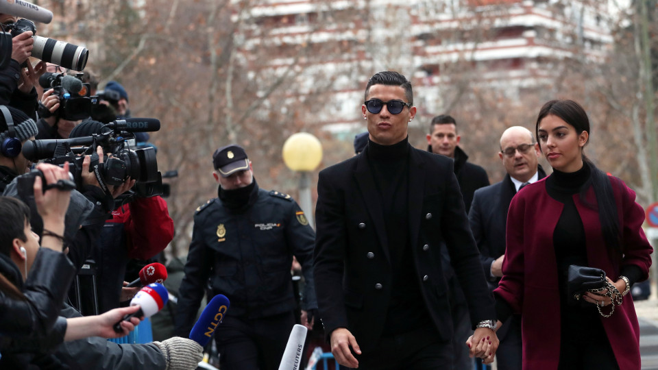 Cristiano Ronaldo já chegou ao Tribunal de Madrid