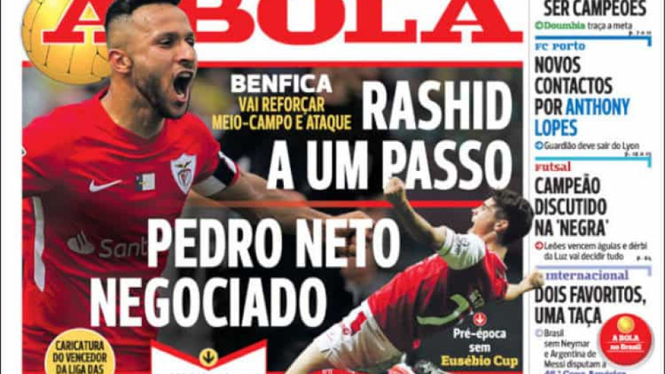 Cá dentro: Médio iraquiano no radar do Benfica e o sucessor de Brahimi