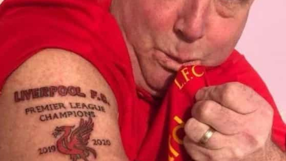Insólito: Adepto do Liverpool já tatuou o símbolo de campeão no braço