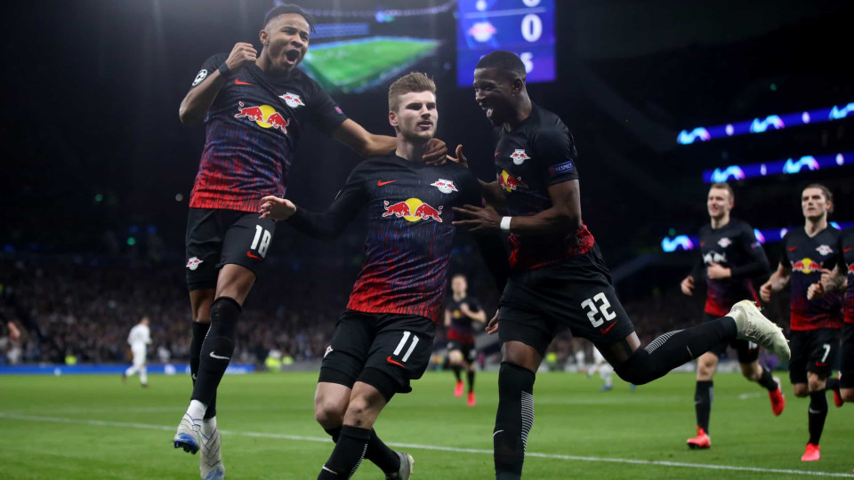 Leipzig vence em Londres e Mourinho em muitos maus lençóis na Champions