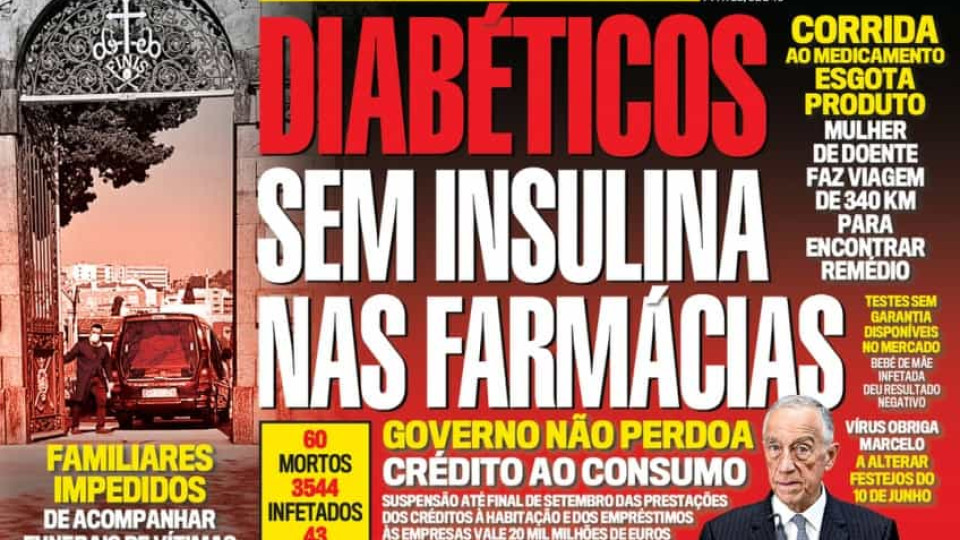 Hoje é notícia: Diabéticos sem insulina; Prostituição não pára  