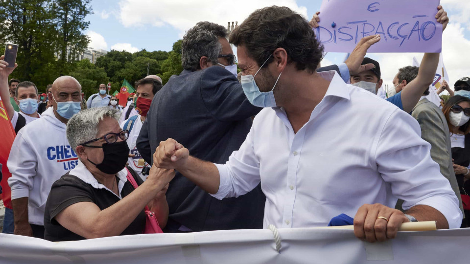 "Portugal não é racista". As imagens da manifestação do Chega em Lisboa