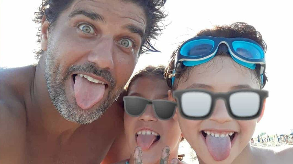 Bruno Cabrerizo desfruta de dias divertidos com os filhos em Itália