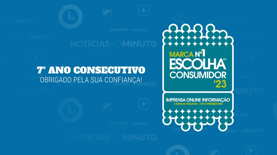 Notícias ao Minuto eleito Escolha do Consumidor 2023