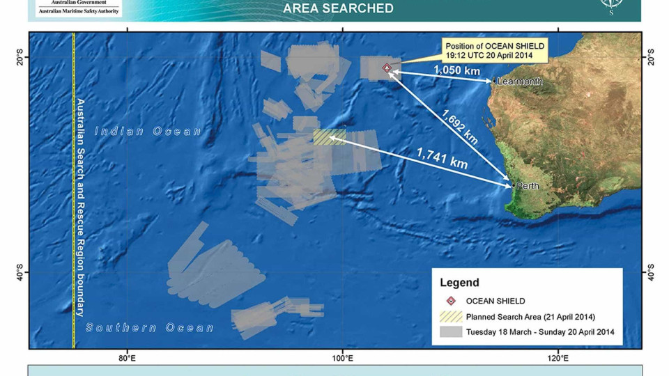 Busca submarina pelo voo MH370 ainda sem resultados