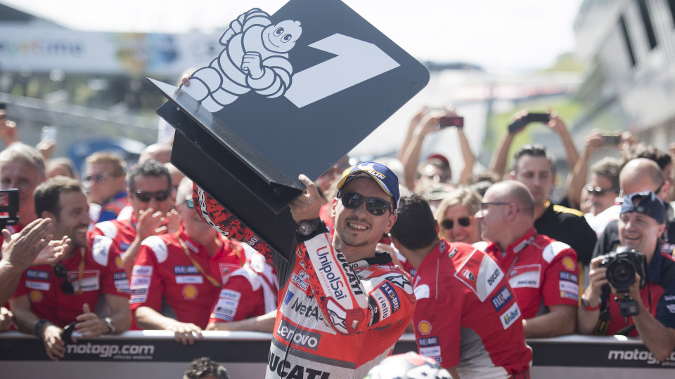 Jorge Lorenzo vence na Áustria e Márquez reforça liderança do mundial