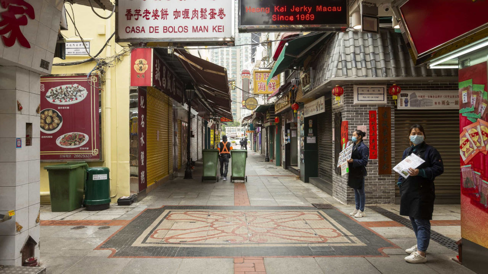Economia de Macau cai 29,6% em 2020