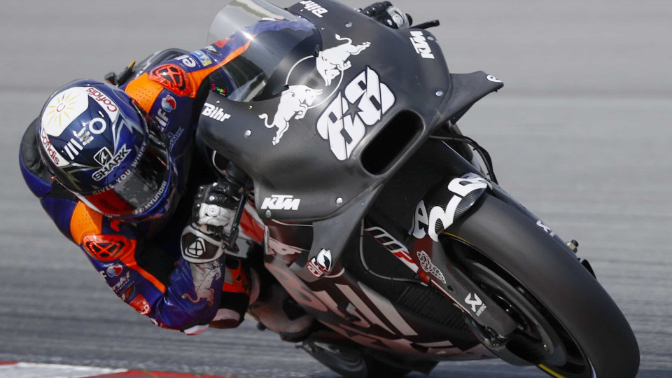 Miguel Oliveira caiu no segundo dia de testes de MotoGP no Qatar