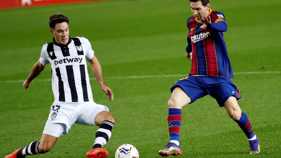 Messi marca frente ao Levante e salva Barcelona de novo empate