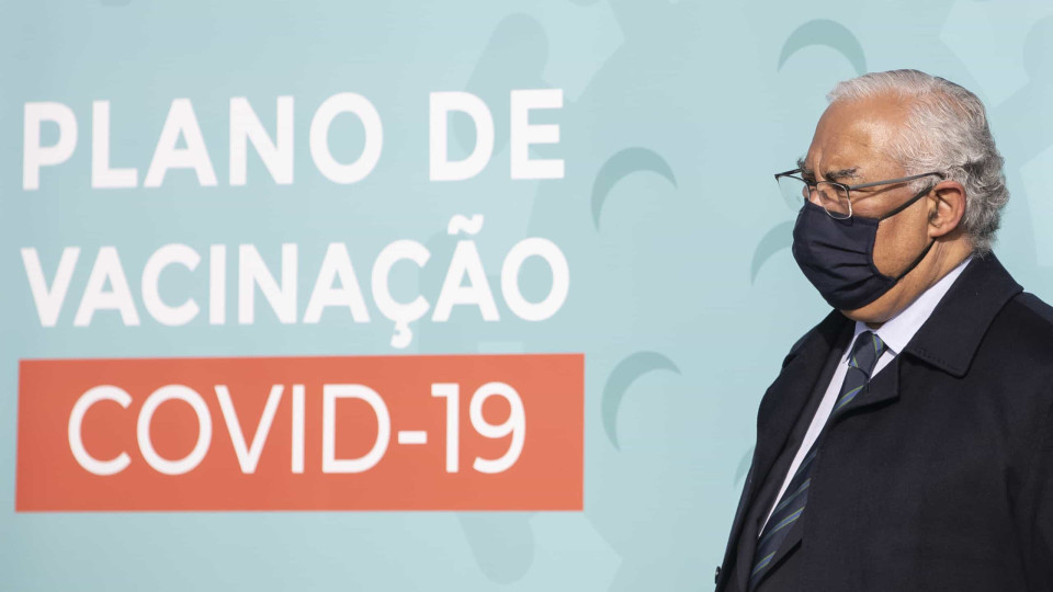 Primeiro-ministro recebeu hoje a 1.ª dose da vacina contra a Covid-19