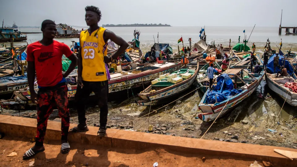 Guiné-Bissau - Mercado de Peixe no Porto de Bissau
