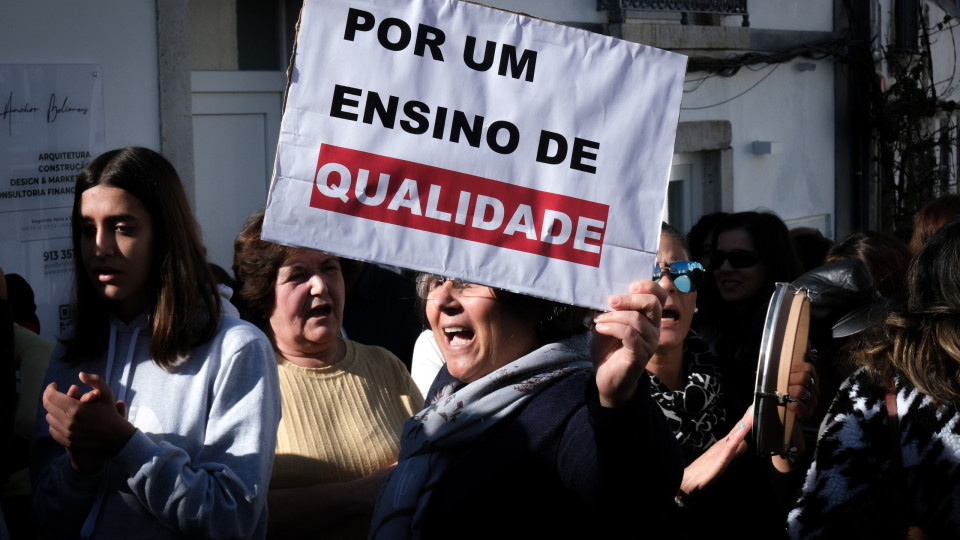 Em momento de contestação, professores voltam a protestar em Lisboa