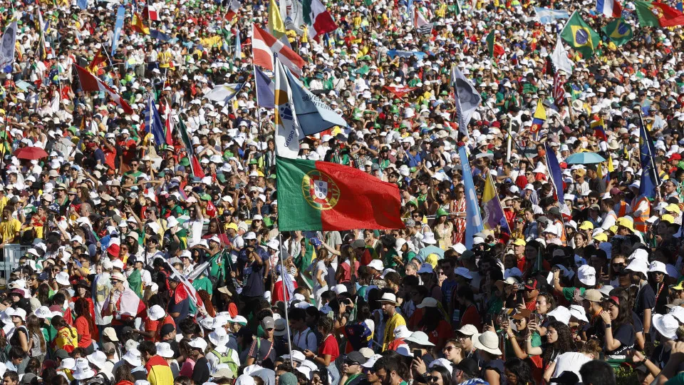 JMJ. Meio milhão de pessoas no Parque Eduardo VII em Lisboa