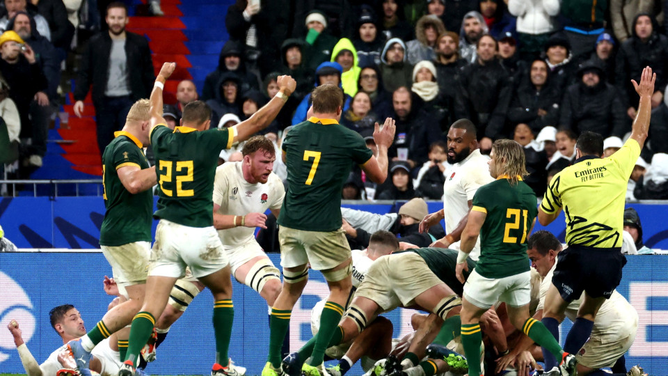 Rugby: terceiro título mundial para África do Sul