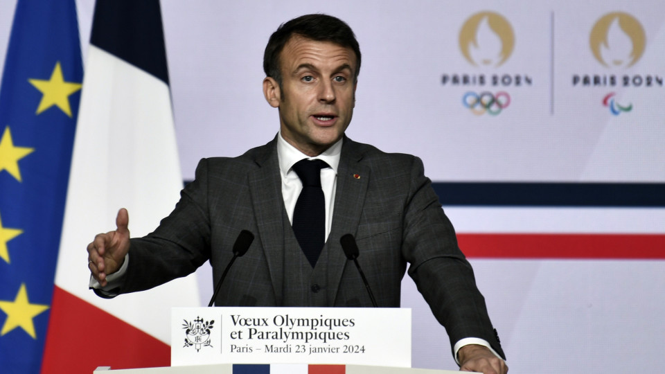 Macron espera Jogos Olímpicos a "mostrar o melhor de França"