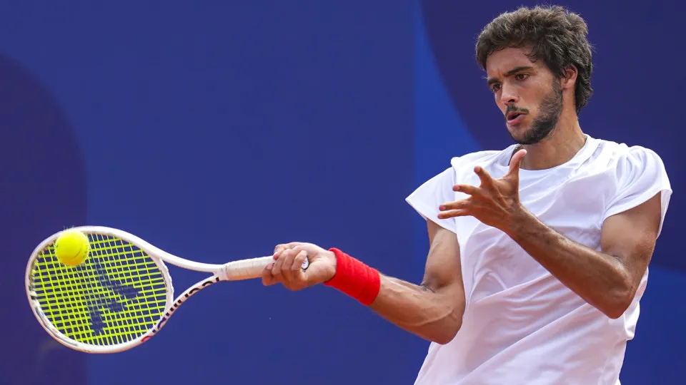 Francisco Cabral na final de pares de torneio de ténis de Rovereto