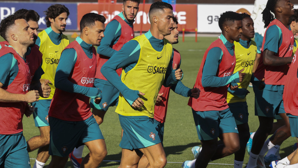 Portugal faz o último treino antes da estreia com a Croácia