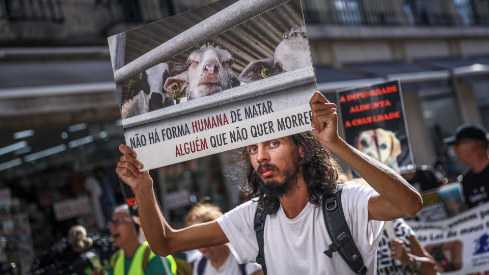 Perto de 200 pessoas marcharam em Lisboa pelos direitos dos animais