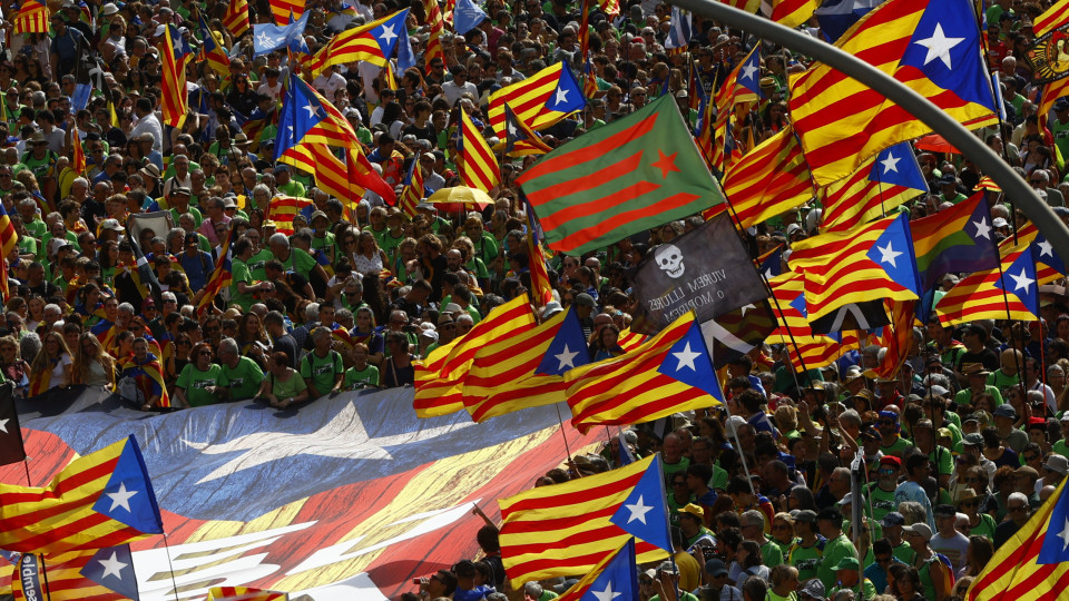 Independentistas catalães voltaram às ruas (mas só metade do que em 2023)