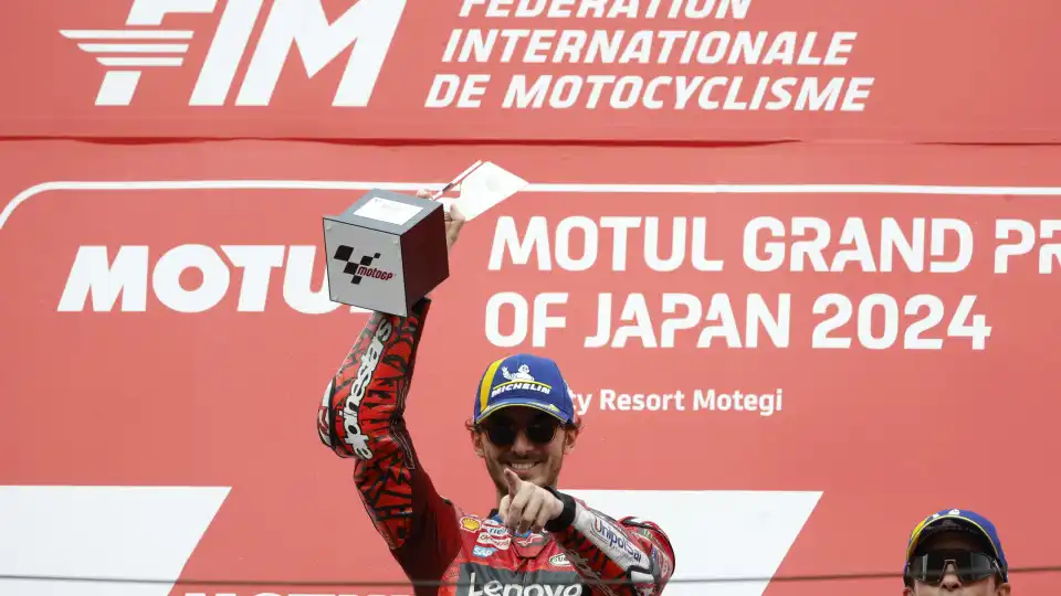 Bagnaia vence GP do Japão e fica a 10 pontos da liderança do MotoGP