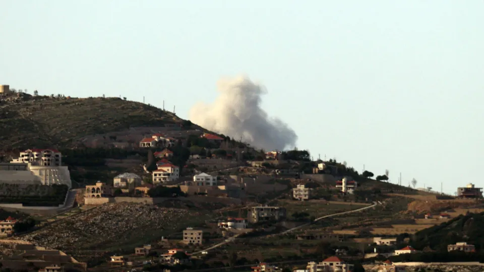 Israeli airstrikes in Jabal Al Rayhan, Lebanon