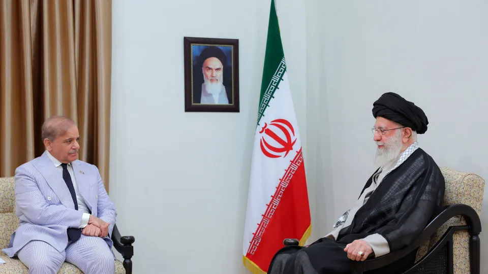 Pakistan's Prime Minister Shehbaz Sharif visits Tehran