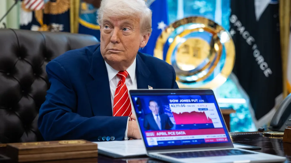 US President Trump, Elon Musk attend press conference in the White House's Oval Office