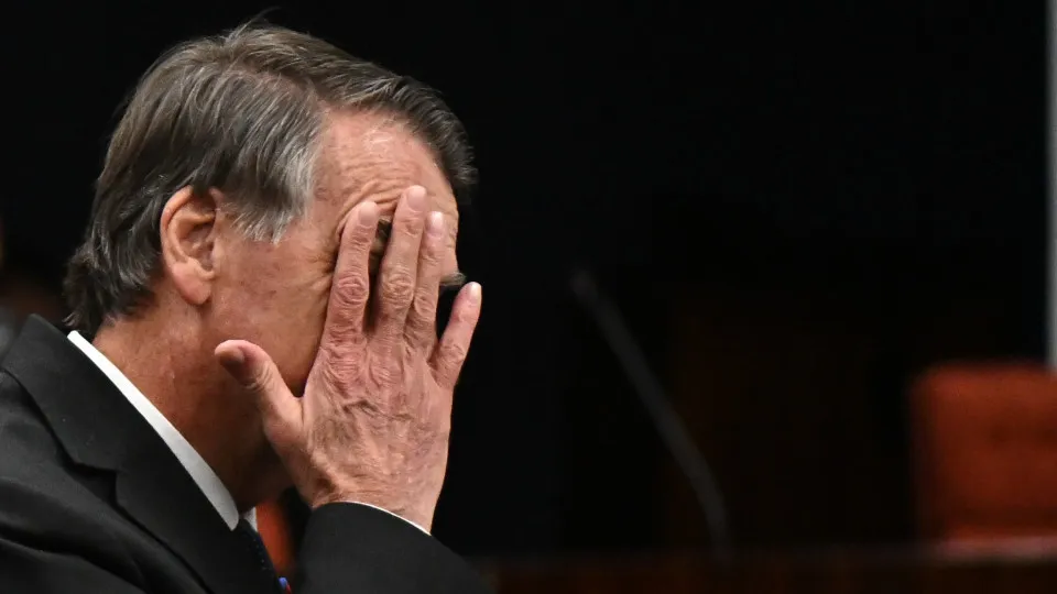 Former Brazilian President Bolsonaro during trial in Brasilia