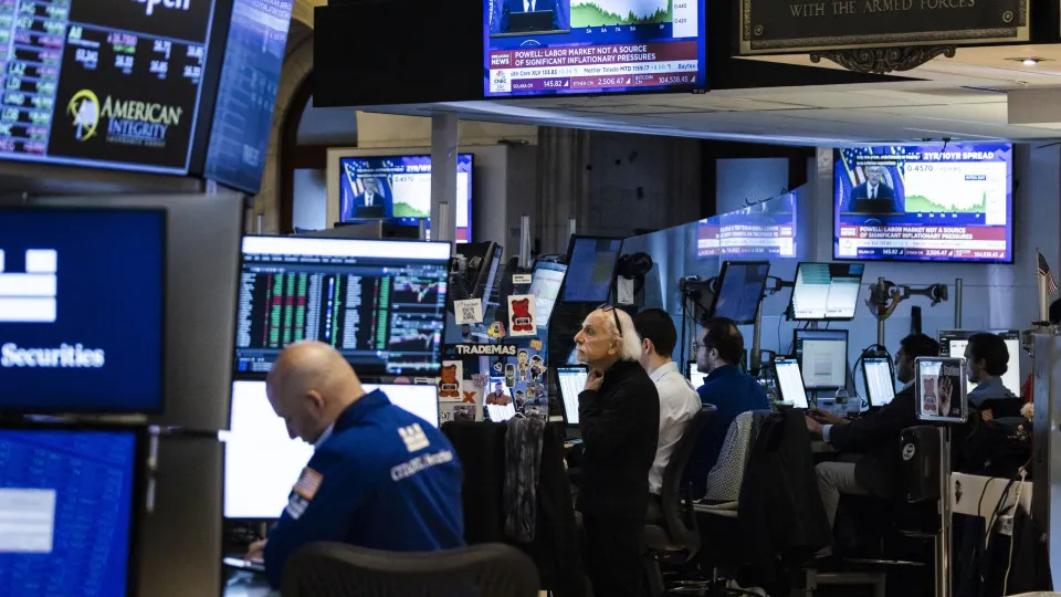 New York Stock Exchange as Fed leaves rates unchanged