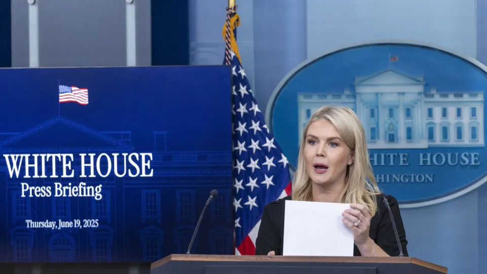 White House Press Secretary Karoline Leavitt hosts the daily press briefing