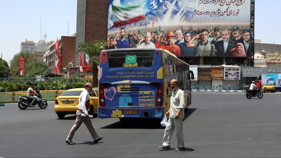 Billboards in Tehran following US strikes on Iran