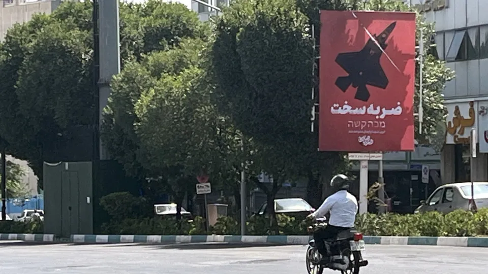 Billboards in Tehran following US strikes on Iran