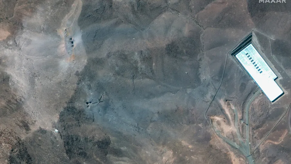 Satellite image of Iran's Fordo uranium enrichment facility