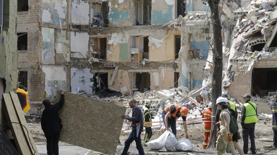 Aftermath of 23 June Russian attack on Kyiv