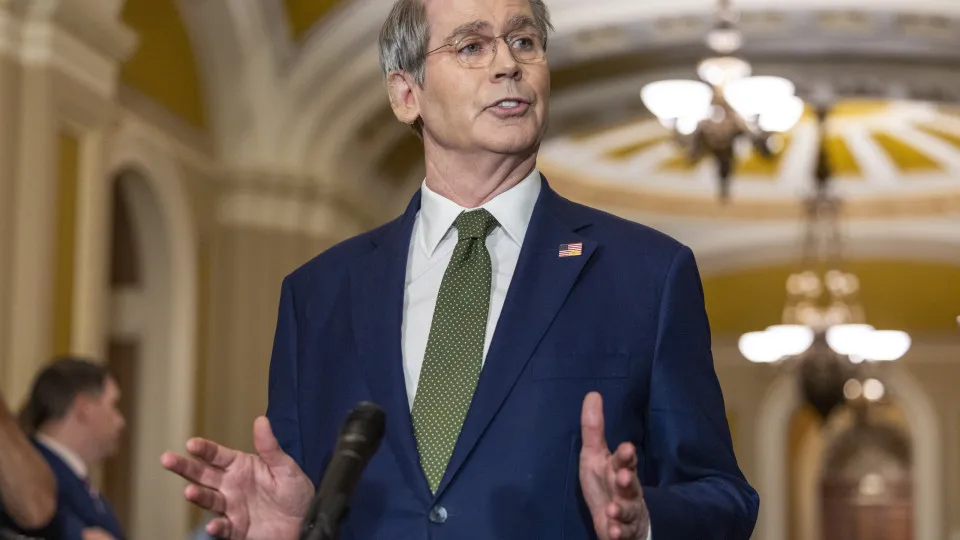 US Treasury Secretary Scott Bessent meets with Senate Republicans