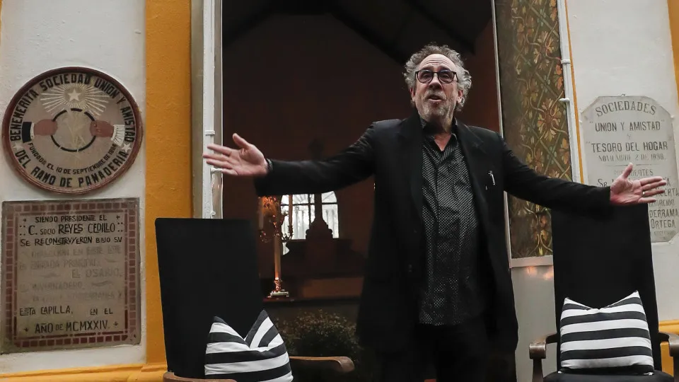 US filmmaker Tim Burton attends master class in Mexico City