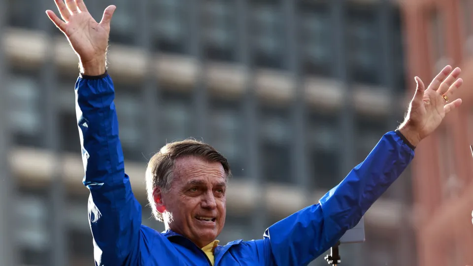 Demonstration in Sao Paulo in support of Jair Bolsonaro